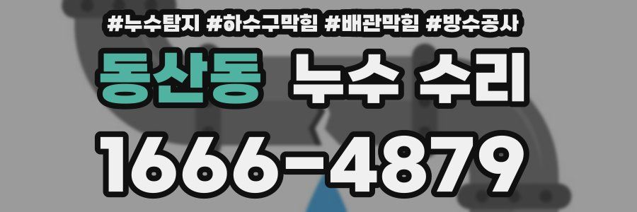 동산동 누수 수리