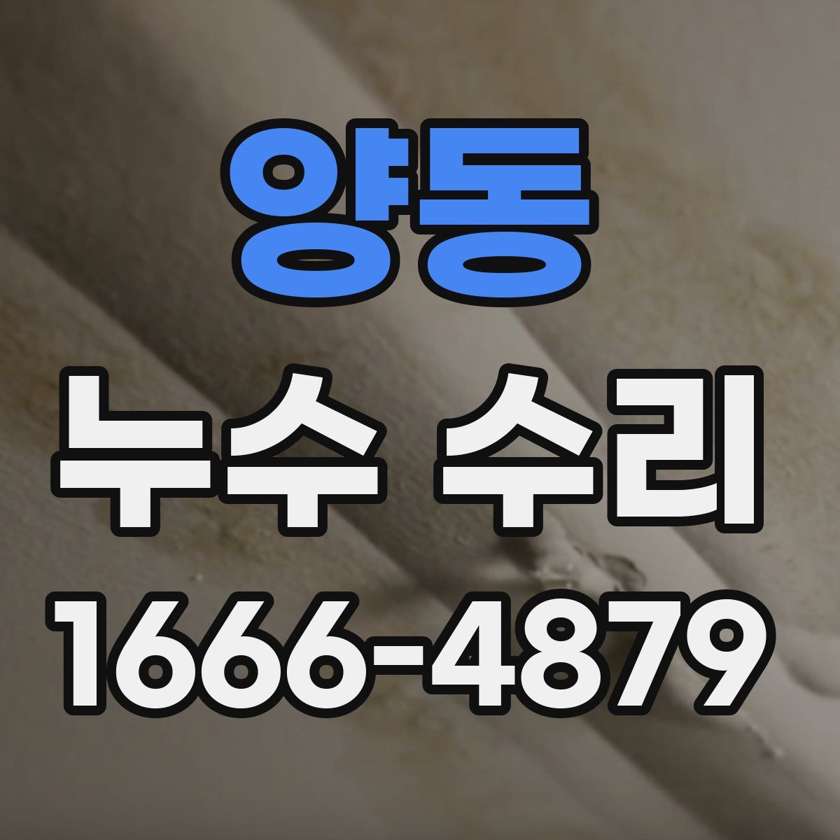 양동 누수 수리