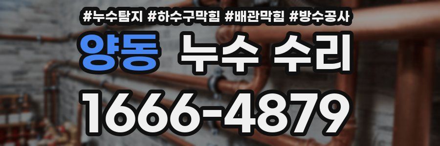 양동 누수 수리