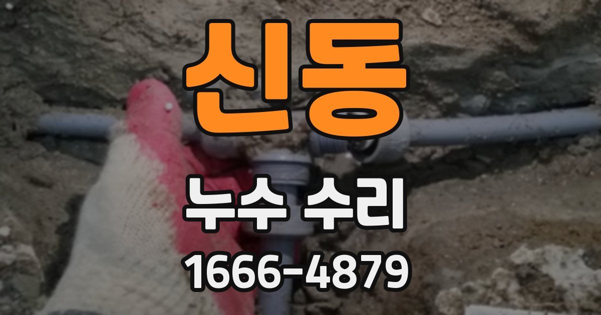 신동 누수 수리