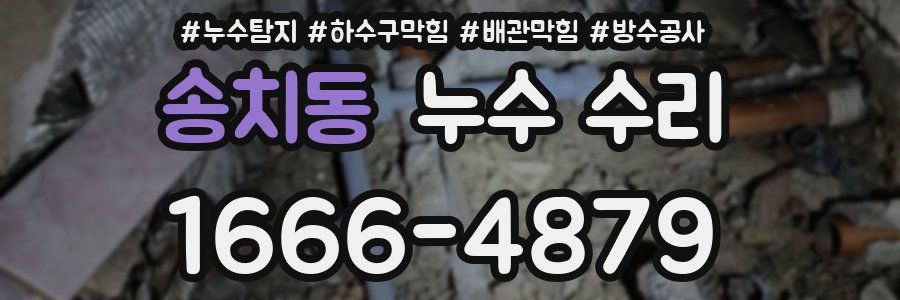 송치동 누수 수리