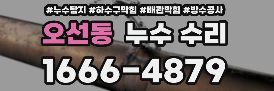 오선동 누수 수리