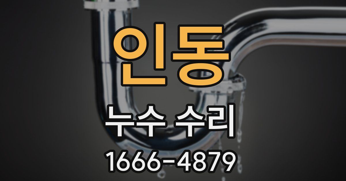인동 누수 수리