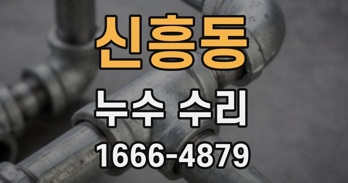 신흥동 누수 수리