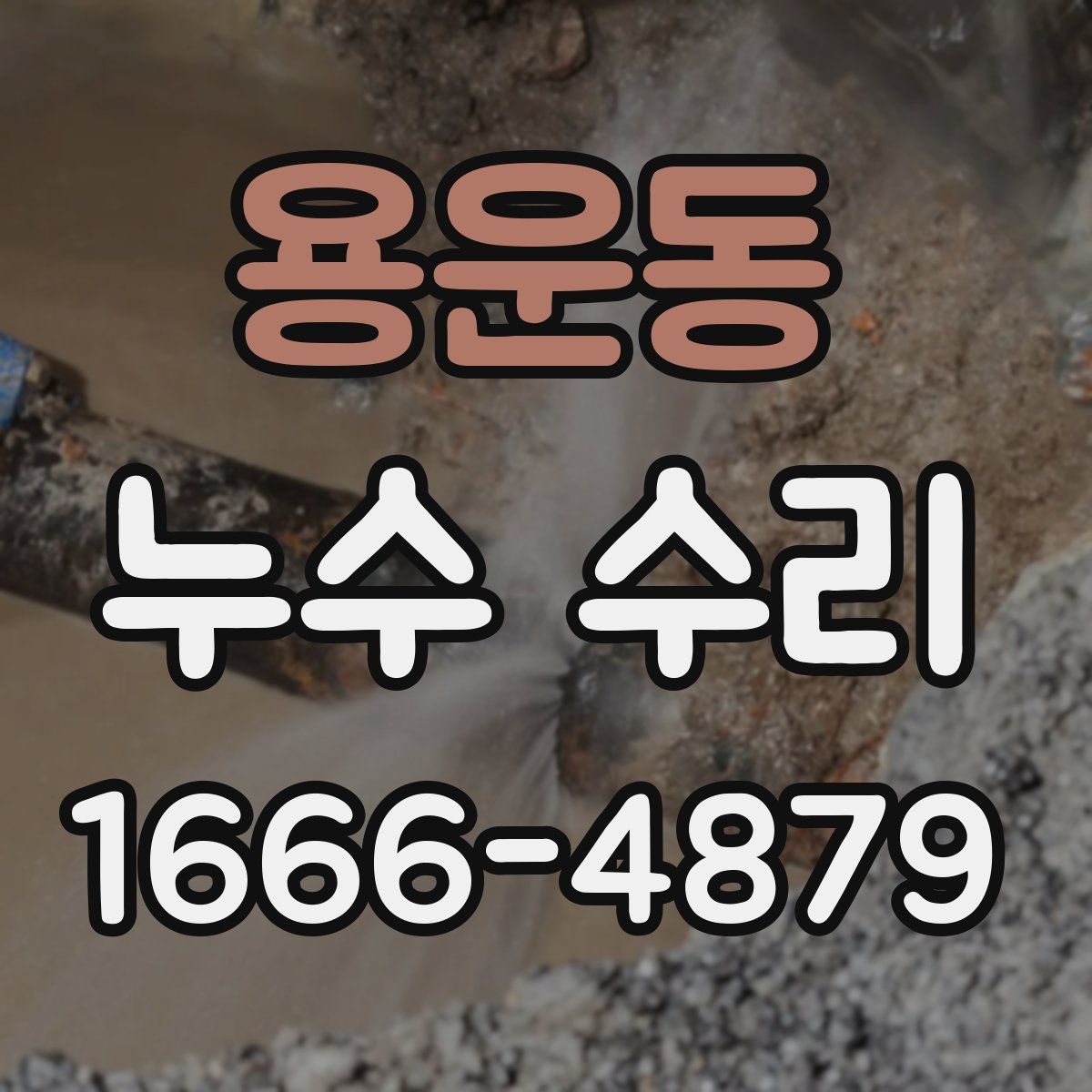 용운동 누수 수리