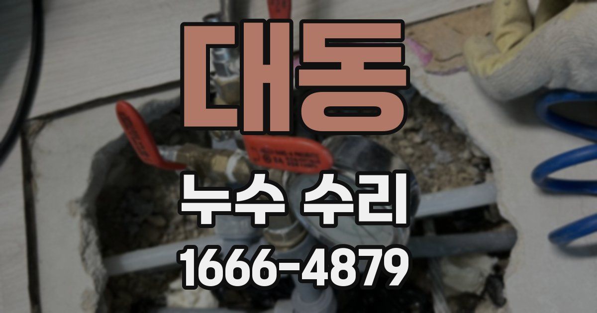 대동 누수 수리