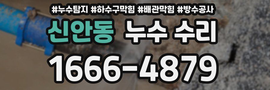 신안동 누수 수리