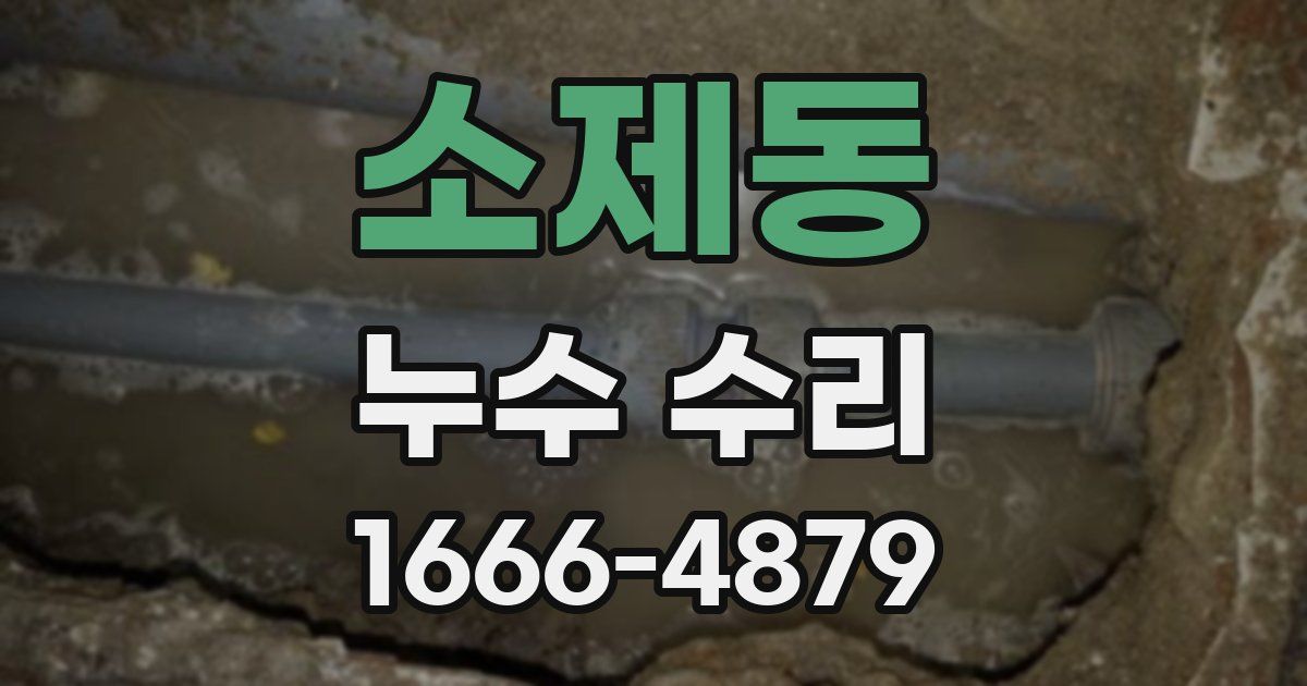 소제동 누수 수리