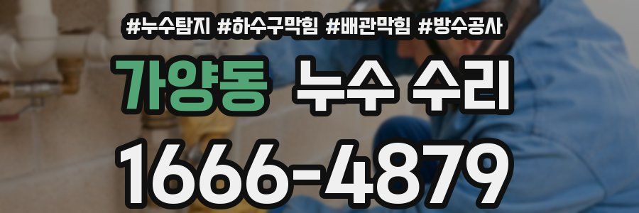 가양동 누수 수리