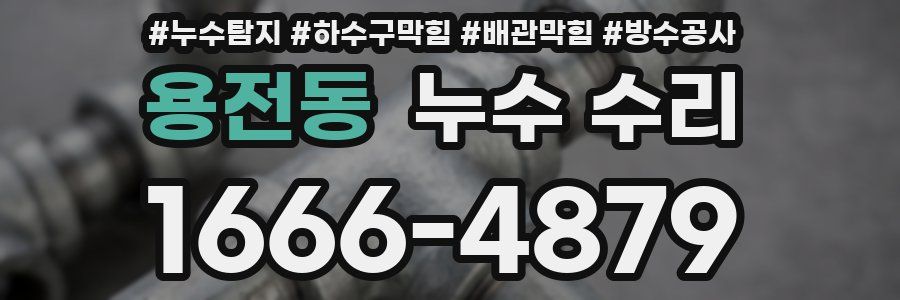 용전동 누수 수리