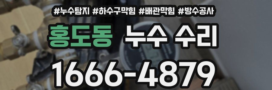 홍도동 누수 수리