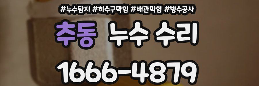 추동 누수 수리