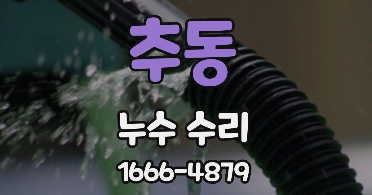 추동 누수 수리