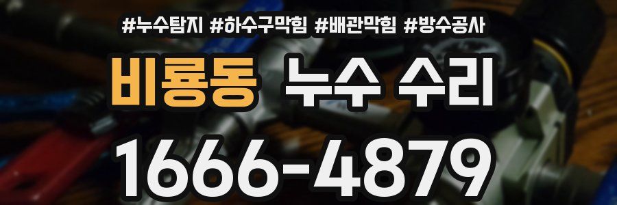 비룡동 누수 수리