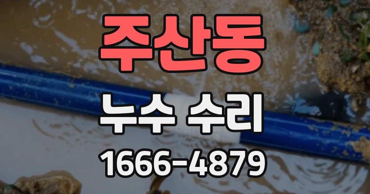 주산동 누수 수리