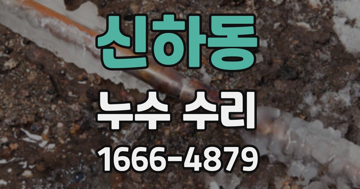 신하동 누수 수리