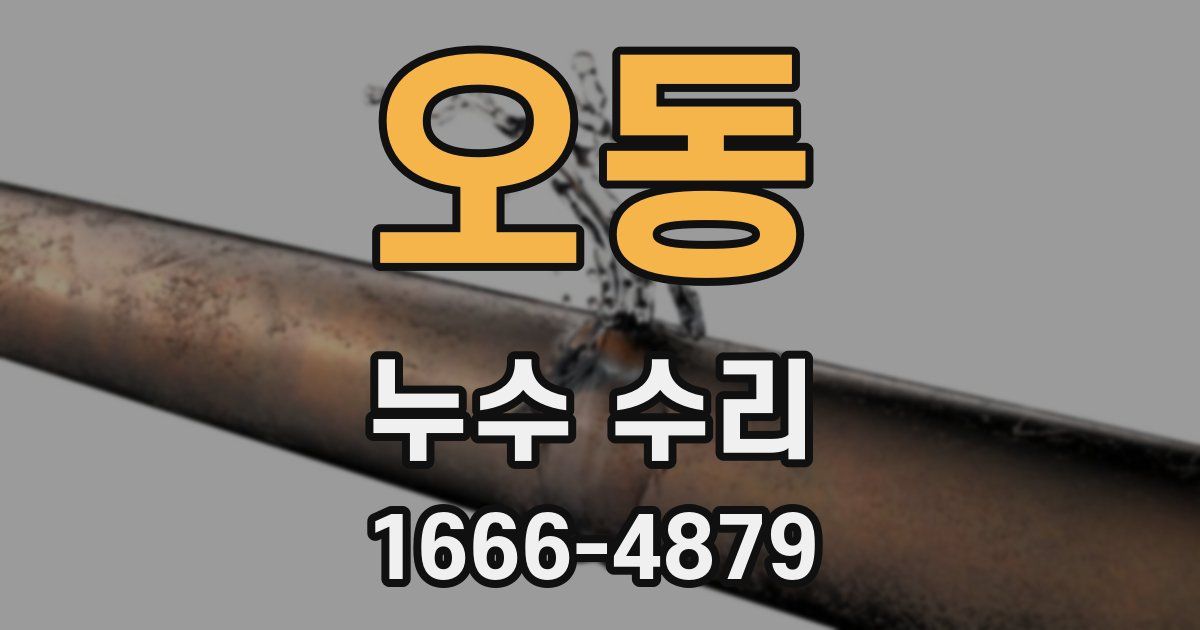 오동 누수 수리