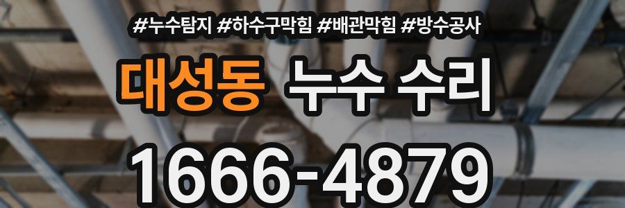 대성동 누수 수리