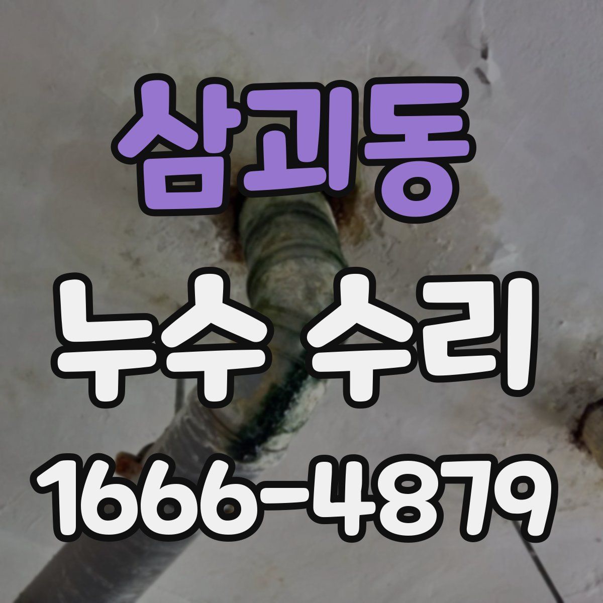 삼괴동 누수 수리