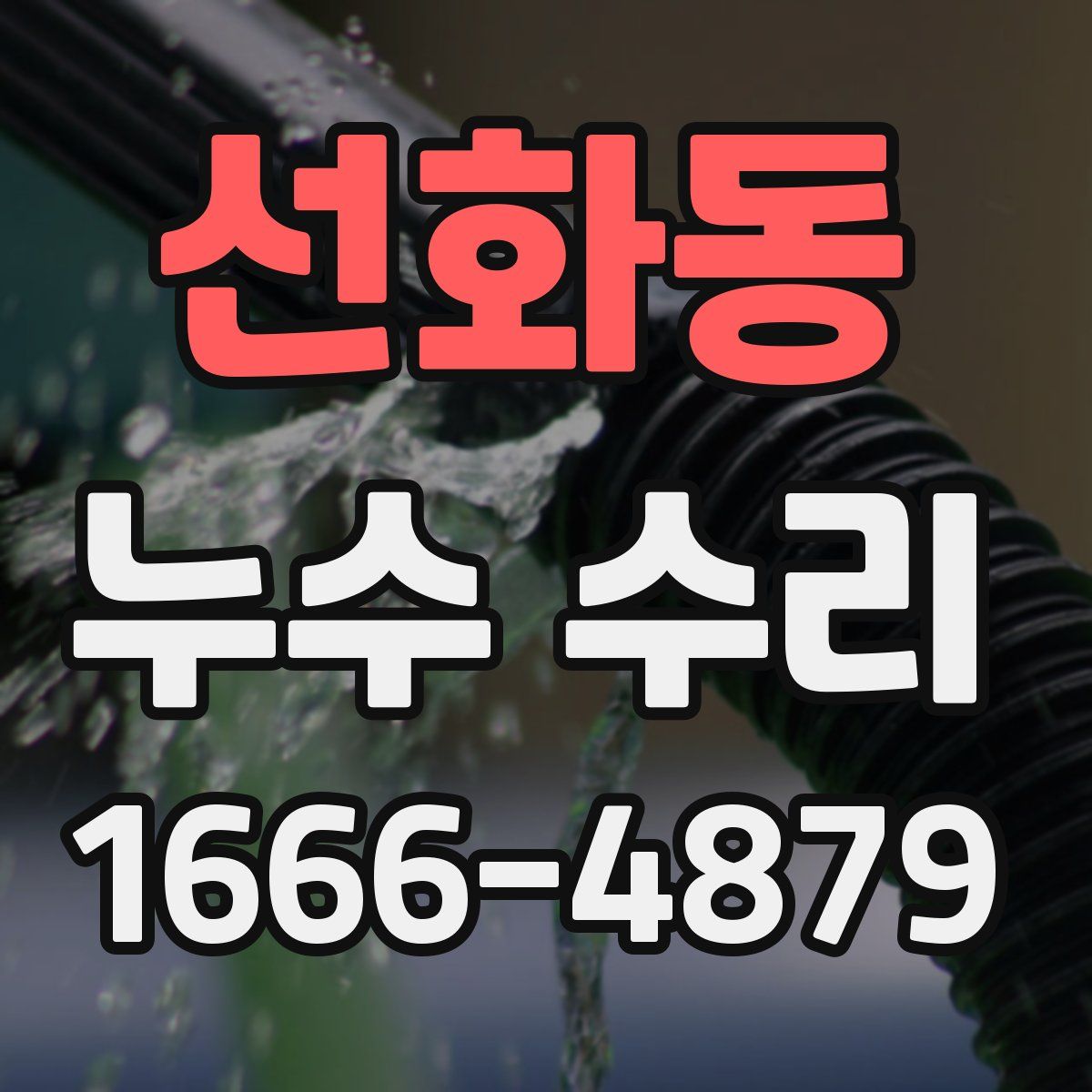 선화동 누수 수리