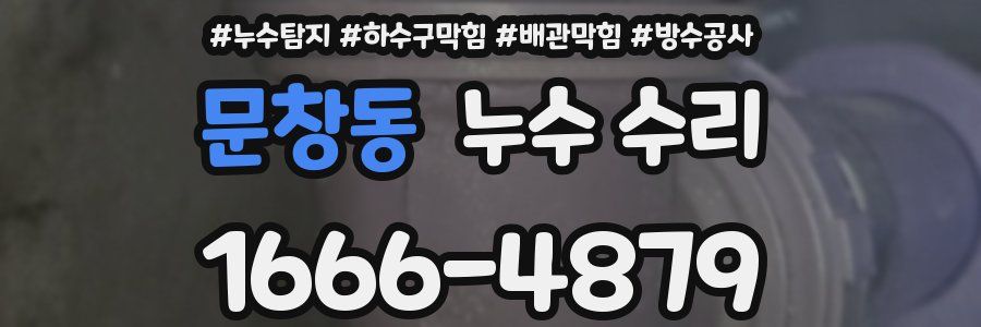 문창동 누수 수리
