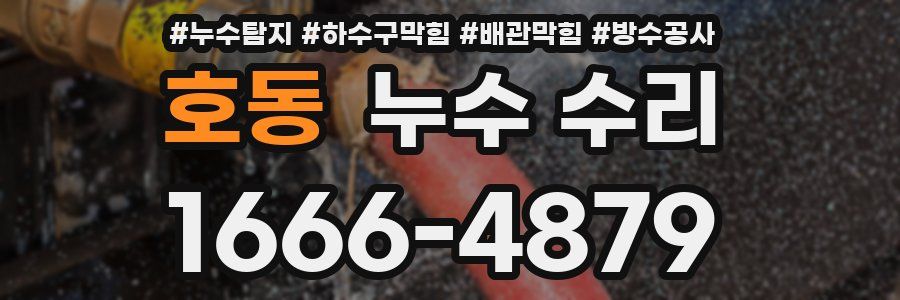 호동 누수 수리