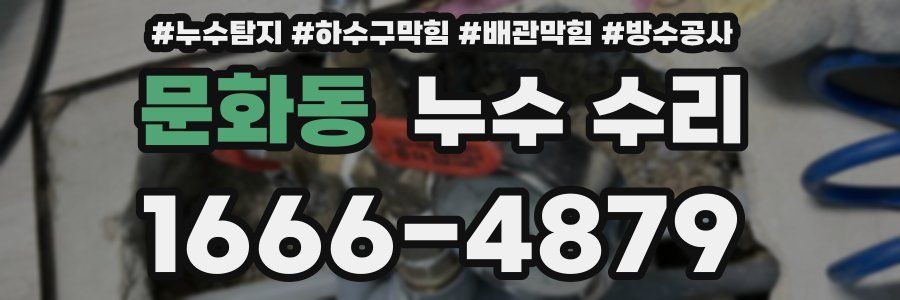 문화동 누수 수리