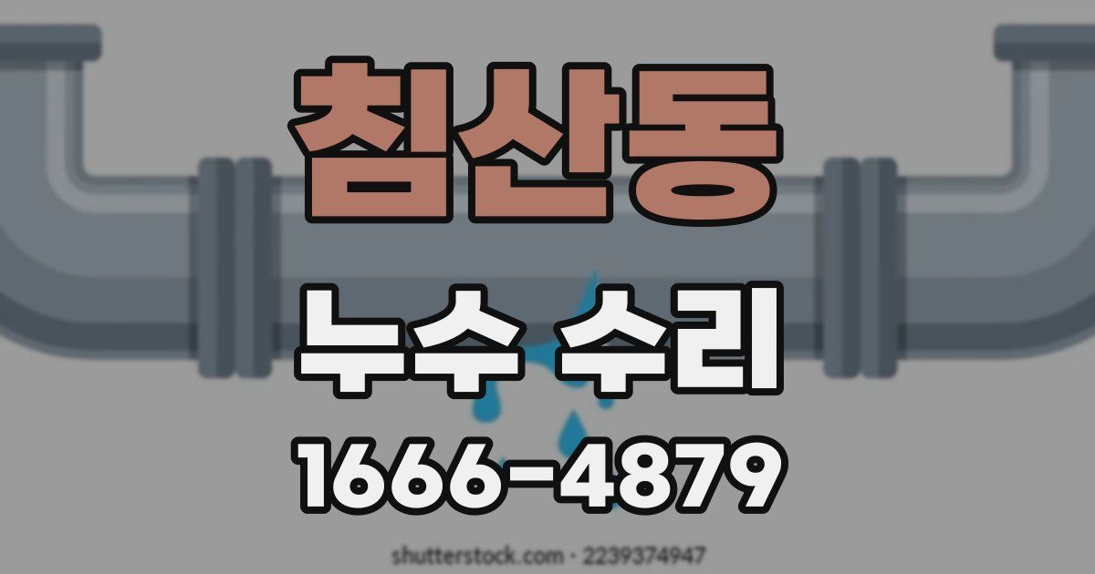 침산동 누수 수리