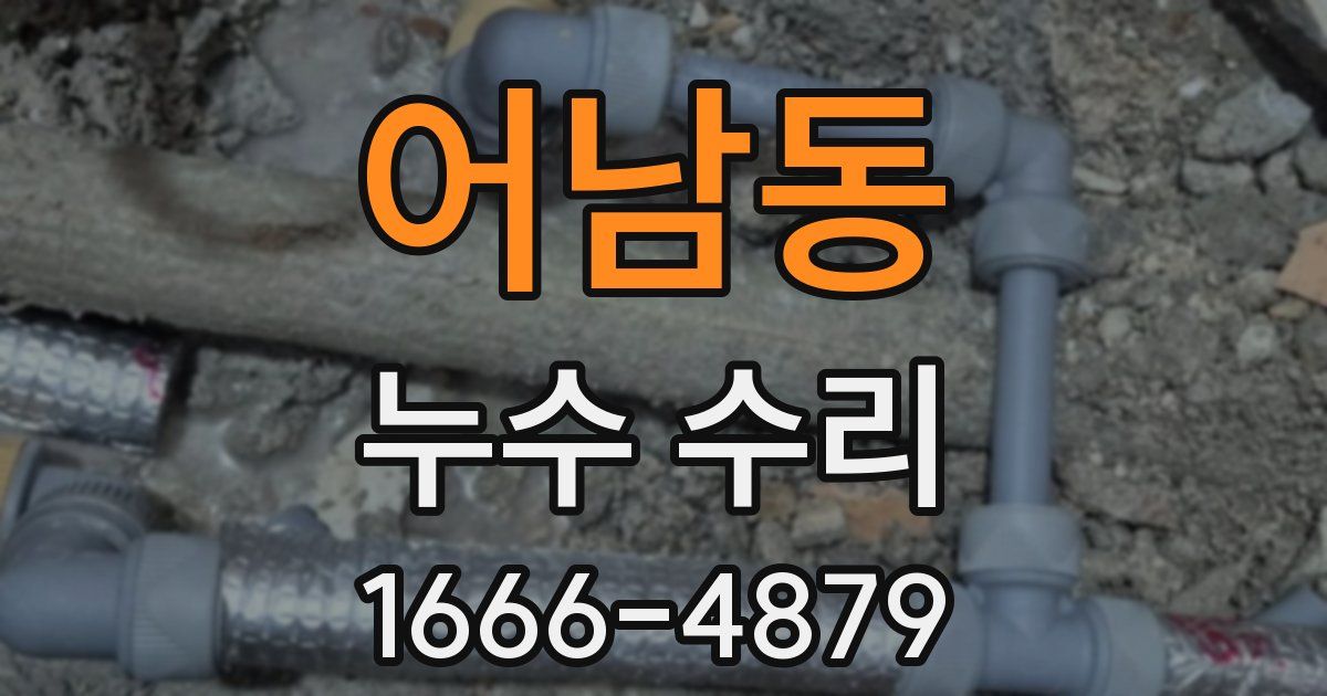 어남동 누수 수리
