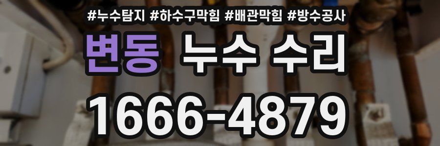 변동 누수 수리