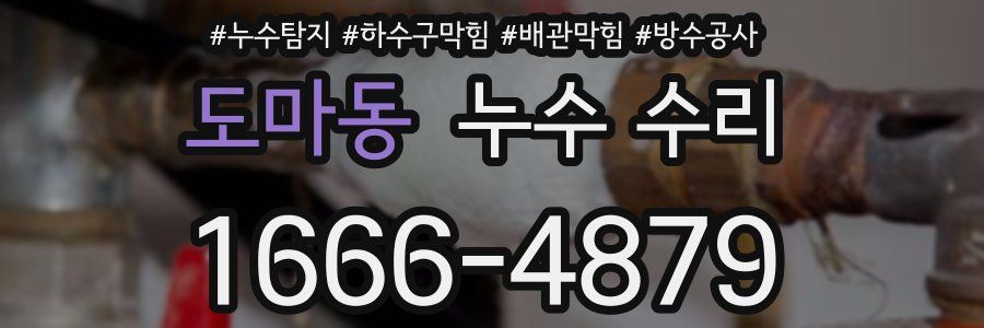 도마동 누수 수리