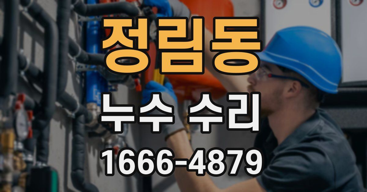 정림동 누수 수리