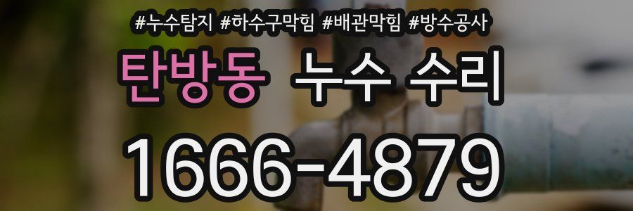 탄방동 누수 수리