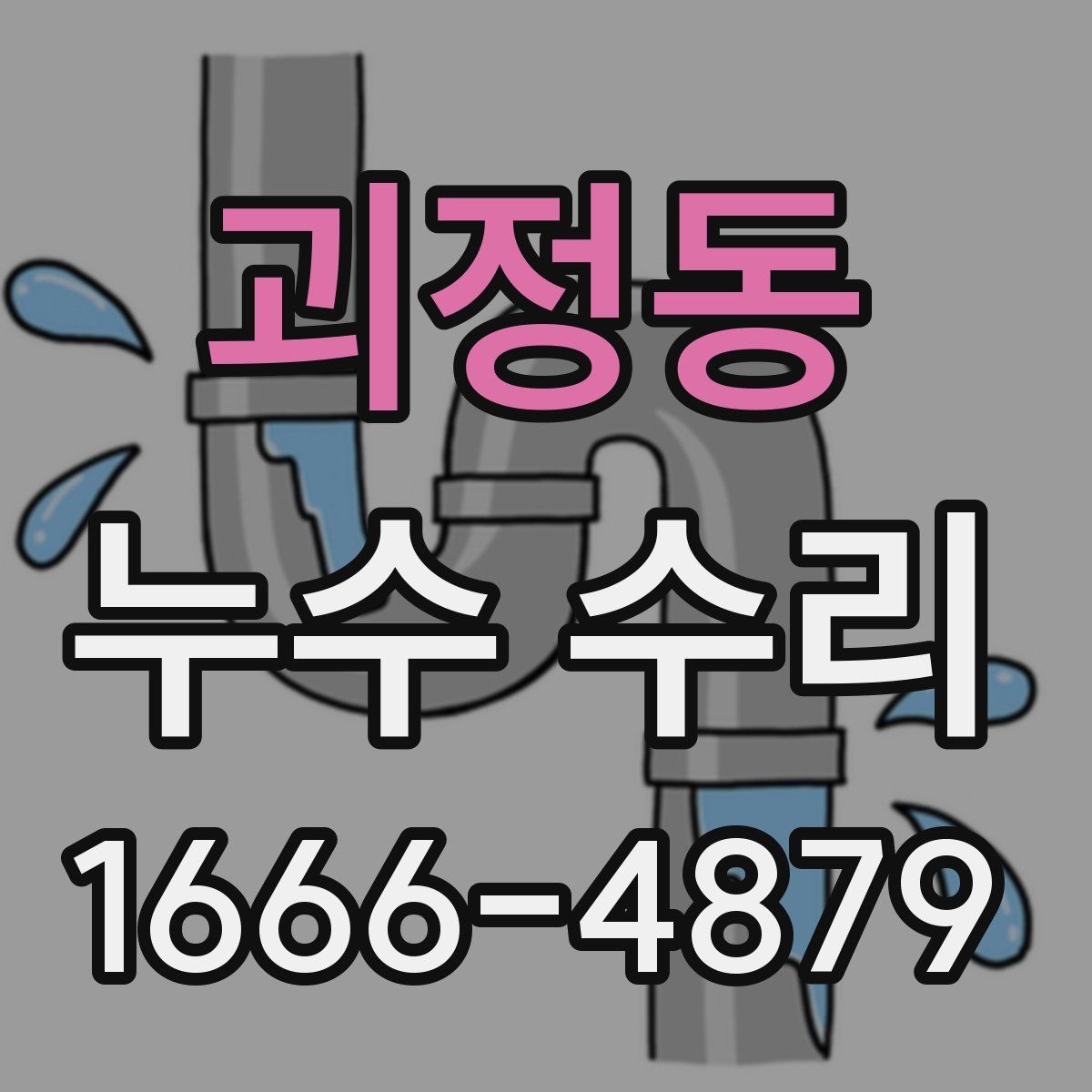 괴정동 누수 수리