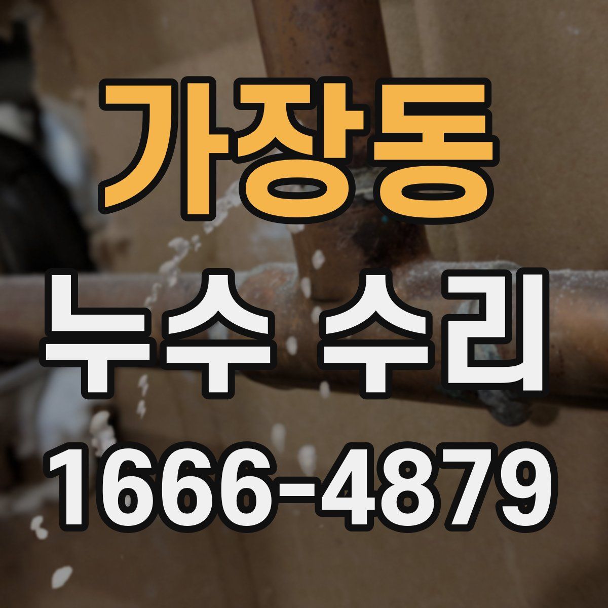 가장동 누수 수리
