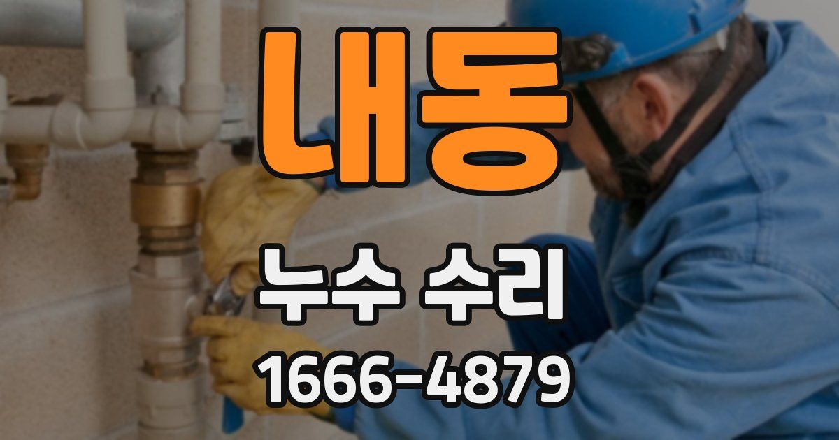 내동 누수 수리