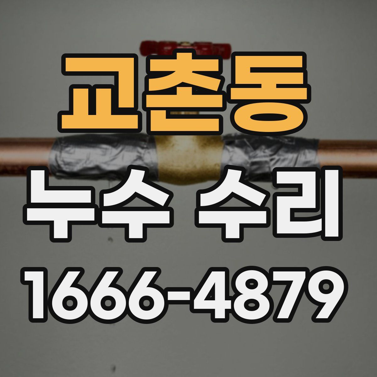 교촌동 누수 수리
