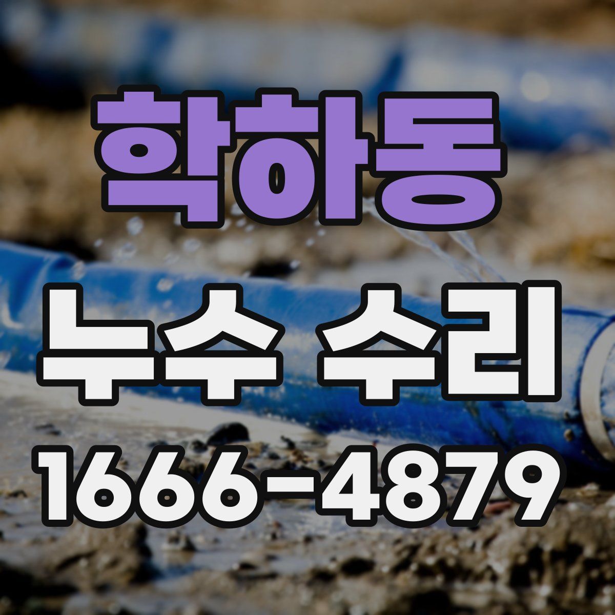 학하동 누수 수리