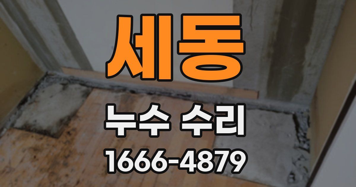 세동 누수 수리