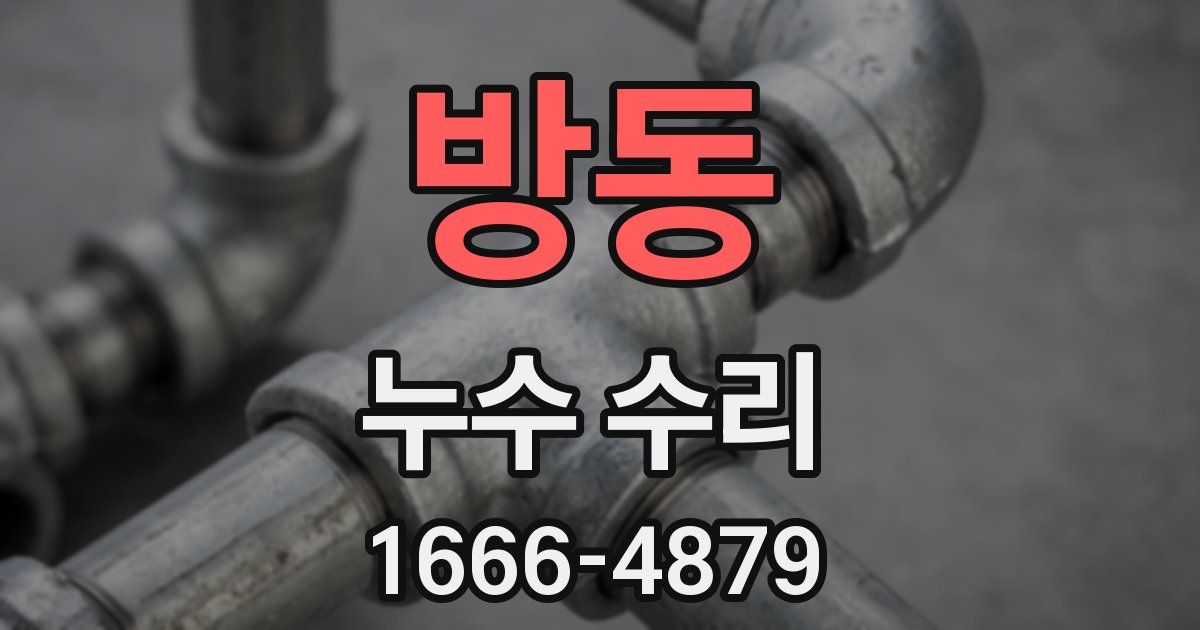 방동 누수 수리