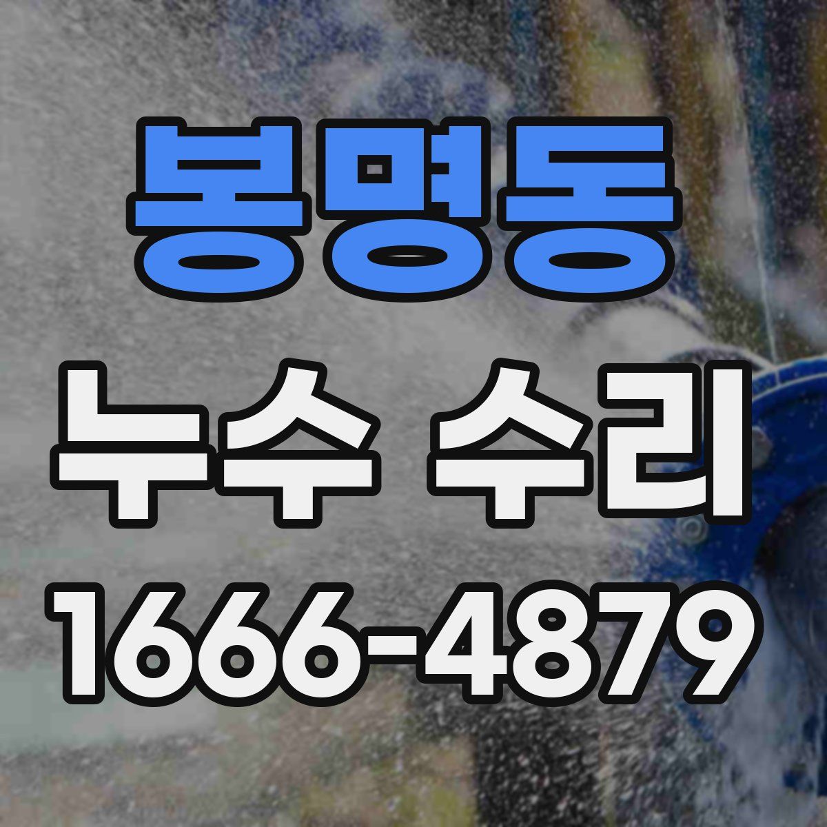 봉명동 누수 수리