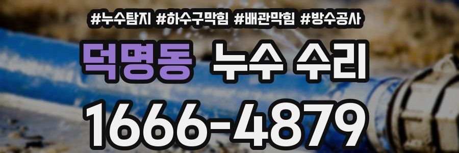 덕명동 누수 수리