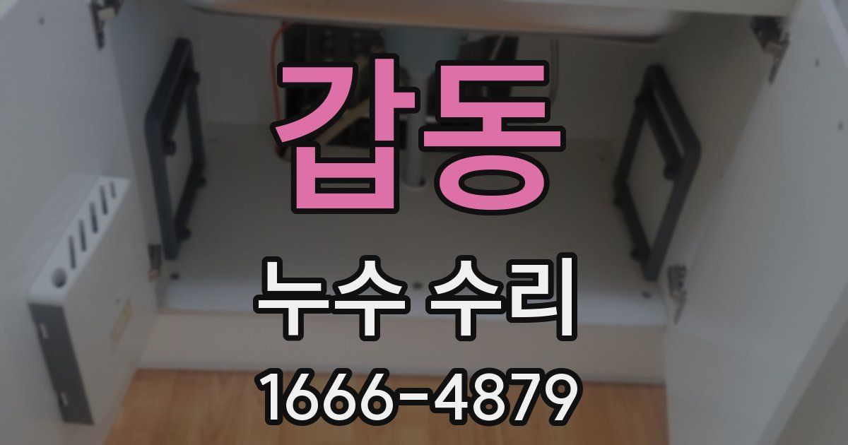 갑동 누수 수리