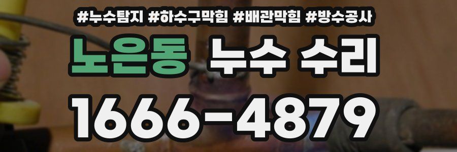 노은동 누수 수리
