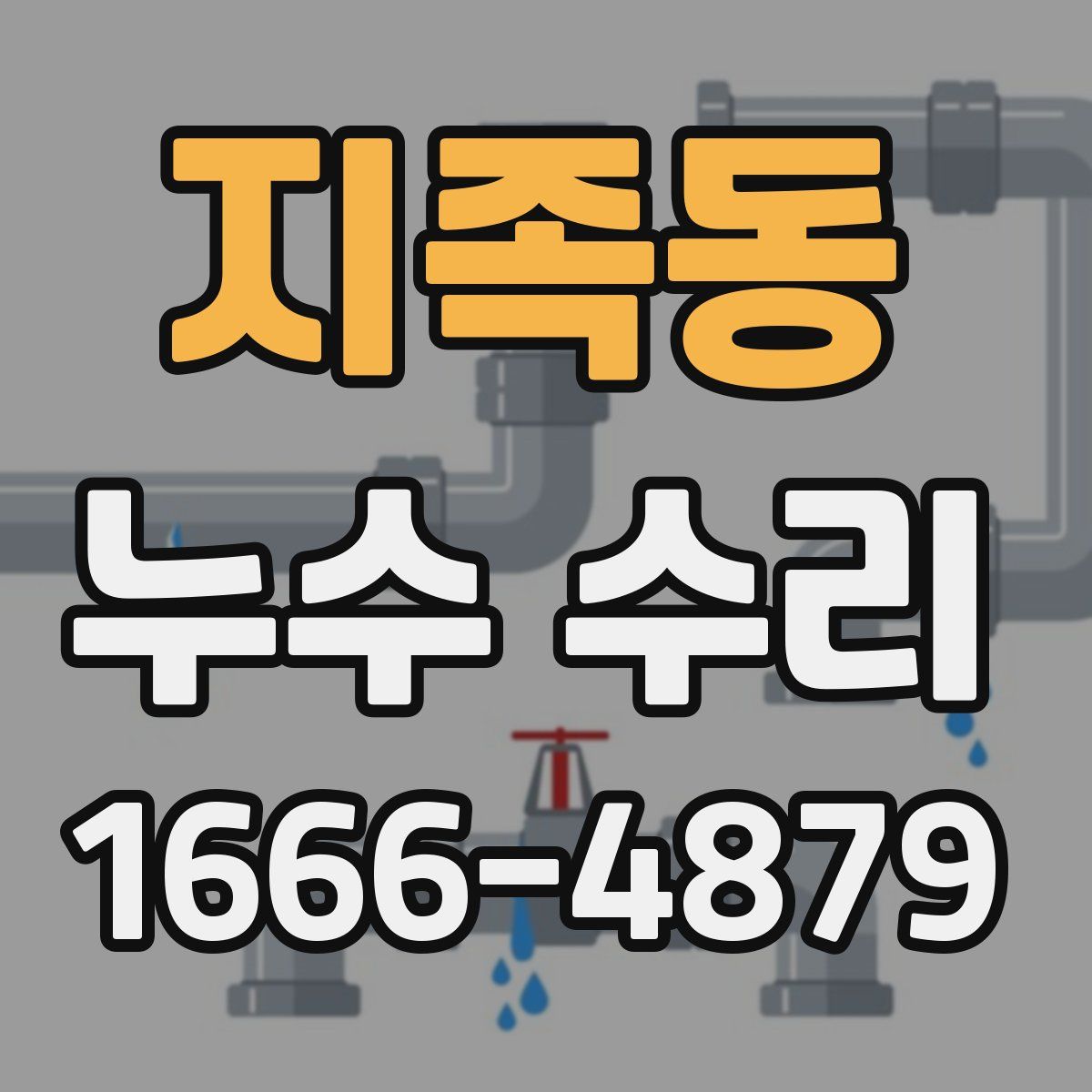 지족동 누수 수리