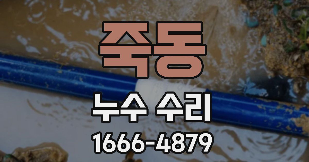 죽동 누수 수리