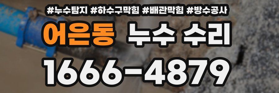 어은동 누수 수리