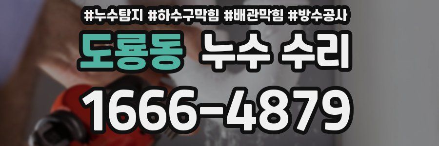 도룡동 누수 수리