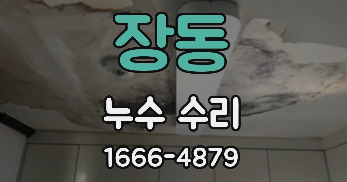 장동 누수 수리