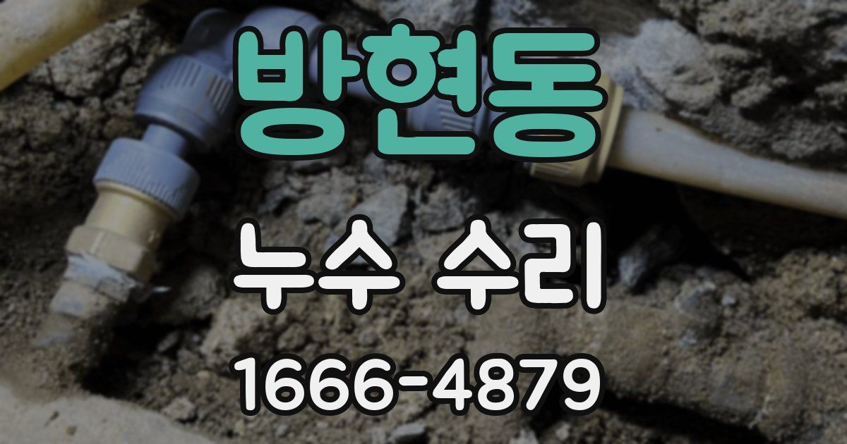 방현동 누수 수리